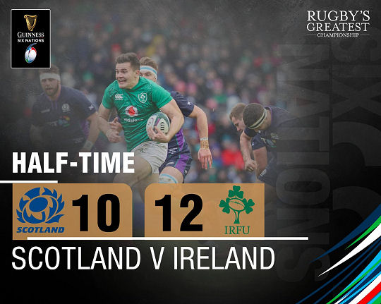 Scotland v Ireland HT Six Nations 2019